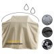 Premium BBQ Grill Gasgrill Abdeckhaube, 4 Jahreszeiten Schutzhülle, Abdeckung Size 3XL Square, 190 x 70 x 130 x 117 cm, beige