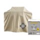 Bundle, Set Abdeckhaube für Gasgrill + Gasflasche (Größen: S Square,  134,5 x 57 x 119  x 112 cm + 5 Kg), beige