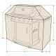Premium BBQ Grill Gasgrill Abdeckhaube, 4 Jahreszeiten Schutzhülle, Abdeckung Size M Square,152,5 x 57 x 119  x 112 cm, royal grün