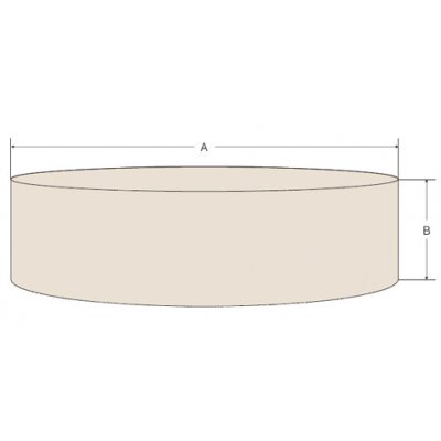 SPA Cover Round Size L beige, Ø 212 x 68 cm, heavy duty 600D Polyester