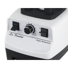 La Bomba® Super Rotazione Hochleistungsstandmixer, Smoothiemaker, bianco/weiß,1500 Watt, 38000 rpm