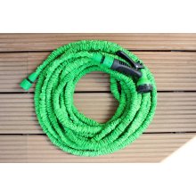 MAGIC FleXx Flexibler Gartenschlauch, 5 > 15 Meter, green, 8 in 1 Düse mit Feststellfunktion