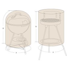 Premium BBQ Grill Gasgrill Abdeckhaube, 4 Jahreszeiten...
