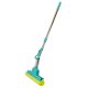 Mr. Fantastic® Profi Wischmop, Doppelwringer Mop mit Super Saugschwamm, 33 cm Wischbreite, Edelstahl Teleskopstiel bis 140 cm Länge