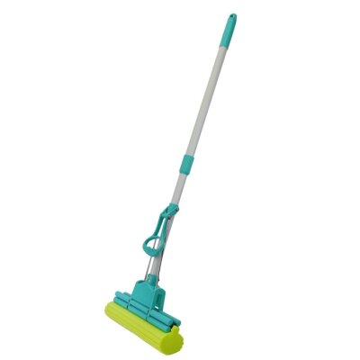 Ninja® Universal Doppelwringer Wischmop mit Super Saugschwamm, 28 cm Wischbreite, Teleskopstiel bis 135 cm Länge