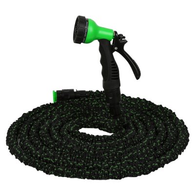 Flexibler Gartenschlauch MAGIC FleXx, 2,5 > 7,5 Meter, carbon/green, 8 in 1 Düse mit Feststellfunktion