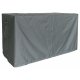 Luxus XXXL Möbel Wetter Schutzhülle, Abdeckung, Cover, Size  8 + 1 Square, 310 x 140 x 100 cm, Farbvariante carbon