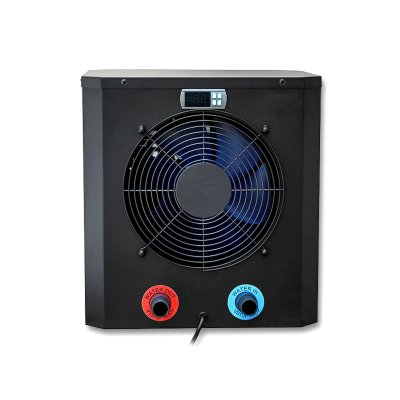 Holzpool Set Tropical Dream 450 Octo, Massivholz Pool 452 x 313 x 120 mit Skimmer, LED Beleuchtung, Badeleiter, Sandfilteranlage, Wrmepumpe und Abdeckung