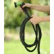 Flexibler Gartenschlauch MAGIC FleXx, 10 > 30 Meter, carbon/green, inkl. 8 in 1 Düse mit Feststellfunktion
