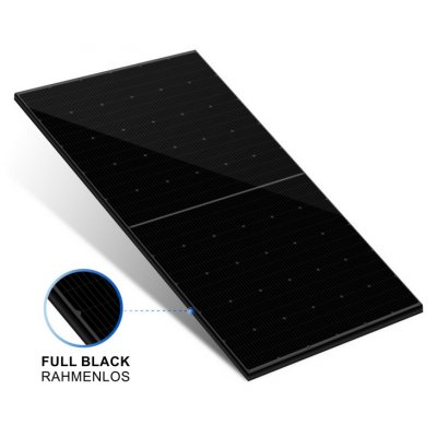 10.000 Watt Full Black Hybrid Solaranlage, dreiphasig inkl. Wechselrichter, Solarspeicher Batterie und Montagematerial
