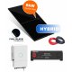 8.000 Watt Design Solaranlage, Full Black Hybrid dreiphasig inkl. Wechselrichter, Stromspeicher Batterie und Montagematerial