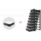 8.000 Watt Design Solaranlage, Full Black Hybrid dreiphasig inkl. Wechselrichter, Stromspeicher Batterie und Montagematerial