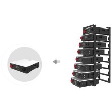 12.000 Watt Full Black Hybrid Solaranlage, dreiphasig inkl. 28,8 kWh Batterierspeicher, Wechselrichter und Montagematerial