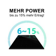 18 x FS455 Solarmodul, 455 Watt, Full Black, Full Screen inkl. Montagematerial