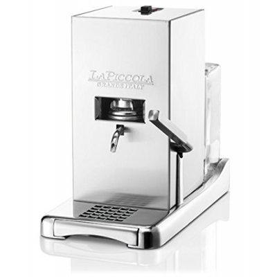 La Piccola Espresso Maschine für E.S.E. Pads (Style Inox), 500 Watt, 18 Bar, klein und fein
